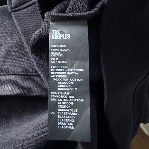 NWT | The Kooples | Long Sleeve Zip Front Bomber Jacket | Logo Tape Print - Picture 8 of 9